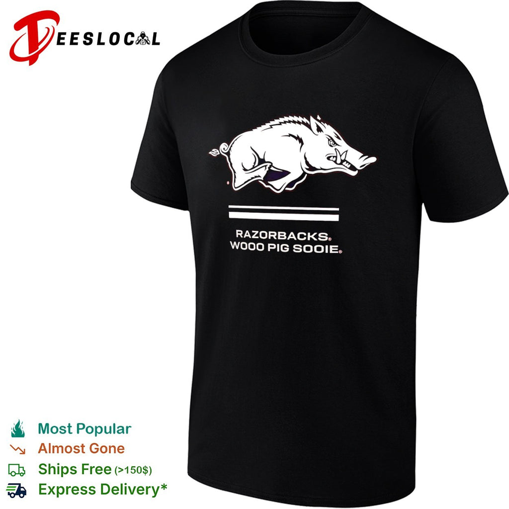 Arkansas Razorbacks Wooo Pig Sooie logo Shirt
