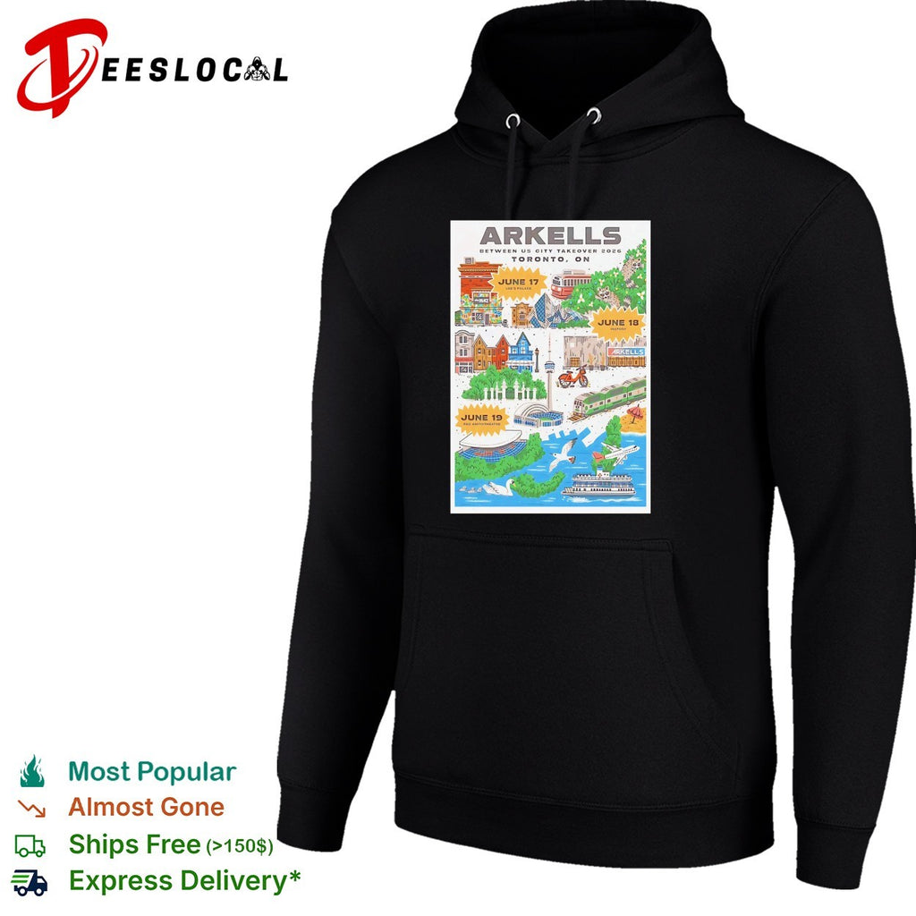 Arkells Between Us City Takeover 2026 Toronto ON June 17 18 19 Lee Palace History shirt