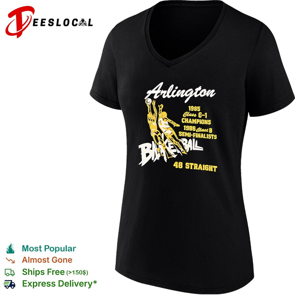 Arlington Basketball 1985 Class E 1 Champions 1986 Class B Semi Finalists 48 Straight shirt