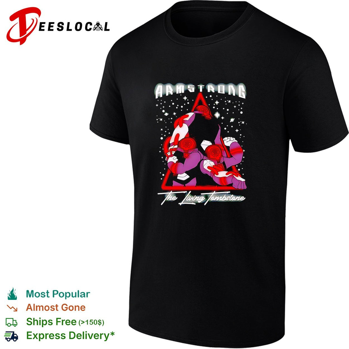 Armstrong The Living Tombstone Parody Robot Characters Shirt
