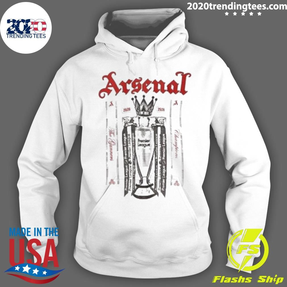 Arsenal 2025-2026 Premier League Champions Trophy Shirt