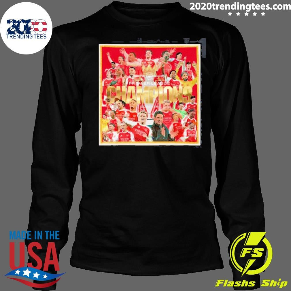 Arsenal 2026 Premier League Champions Poster Shirt