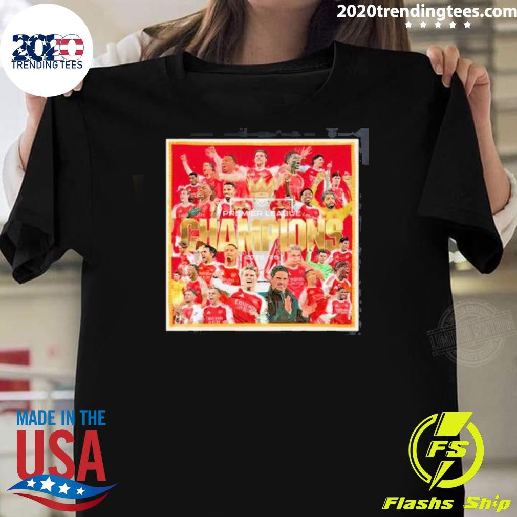 Arsenal 2026 Premier League Champions Poster Shirt