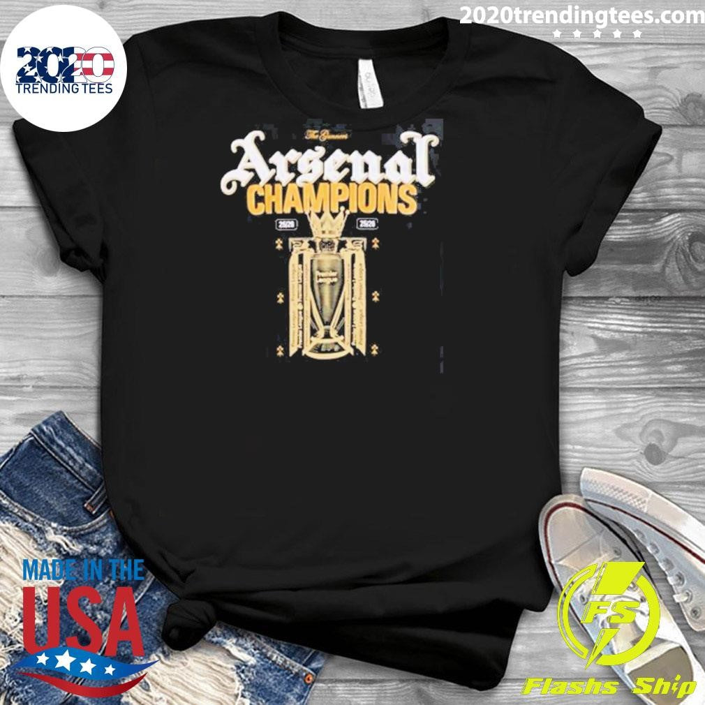Arsenal 2026 Premier League Champions Trophy Crew Shirt