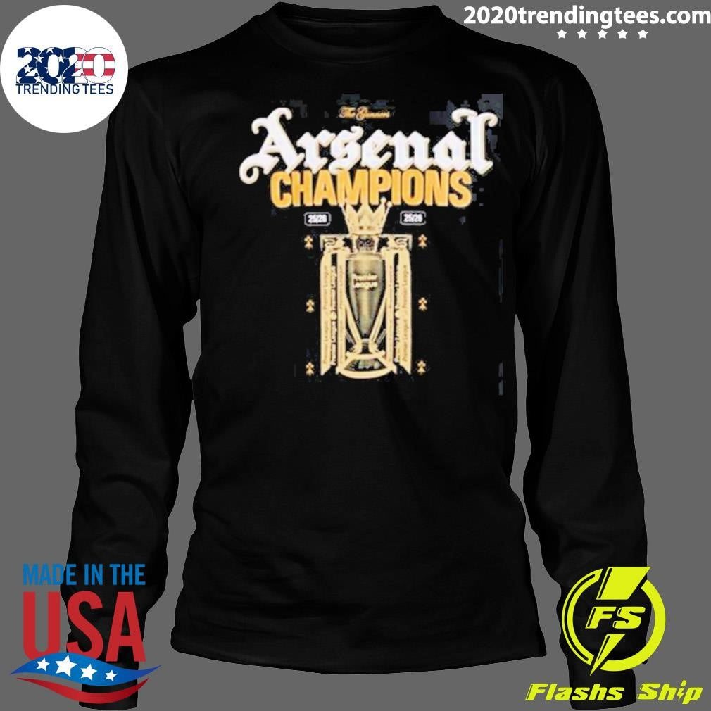 Arsenal 2026 Premier League Champions Trophy Crew Shirt