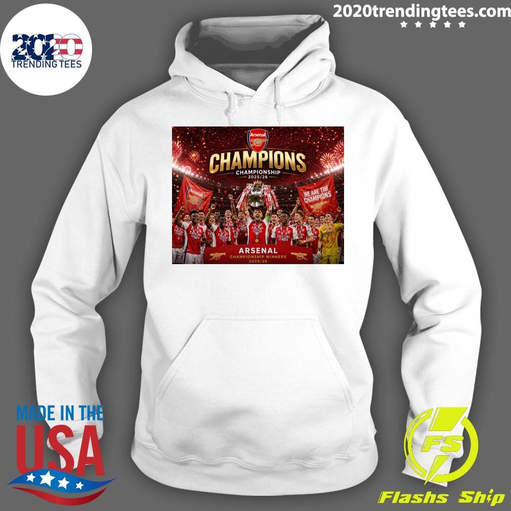 Arsenal Crowned Championship Winners 2025-2026 Shirt