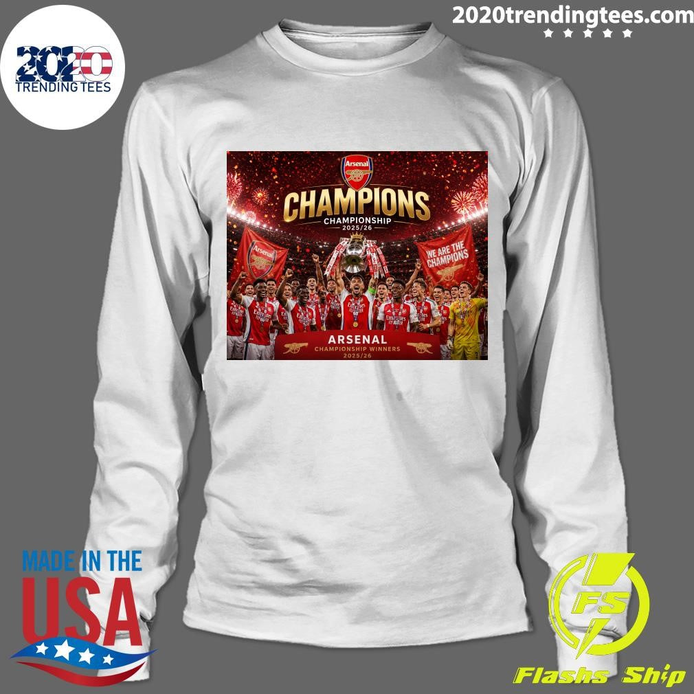 Arsenal Crowned Championship Winners 2025-2026 Shirt
