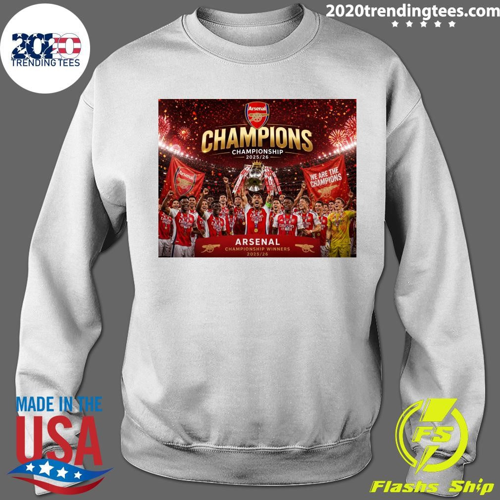 Arsenal Crowned Championship Winners 2025-2026 Shirt