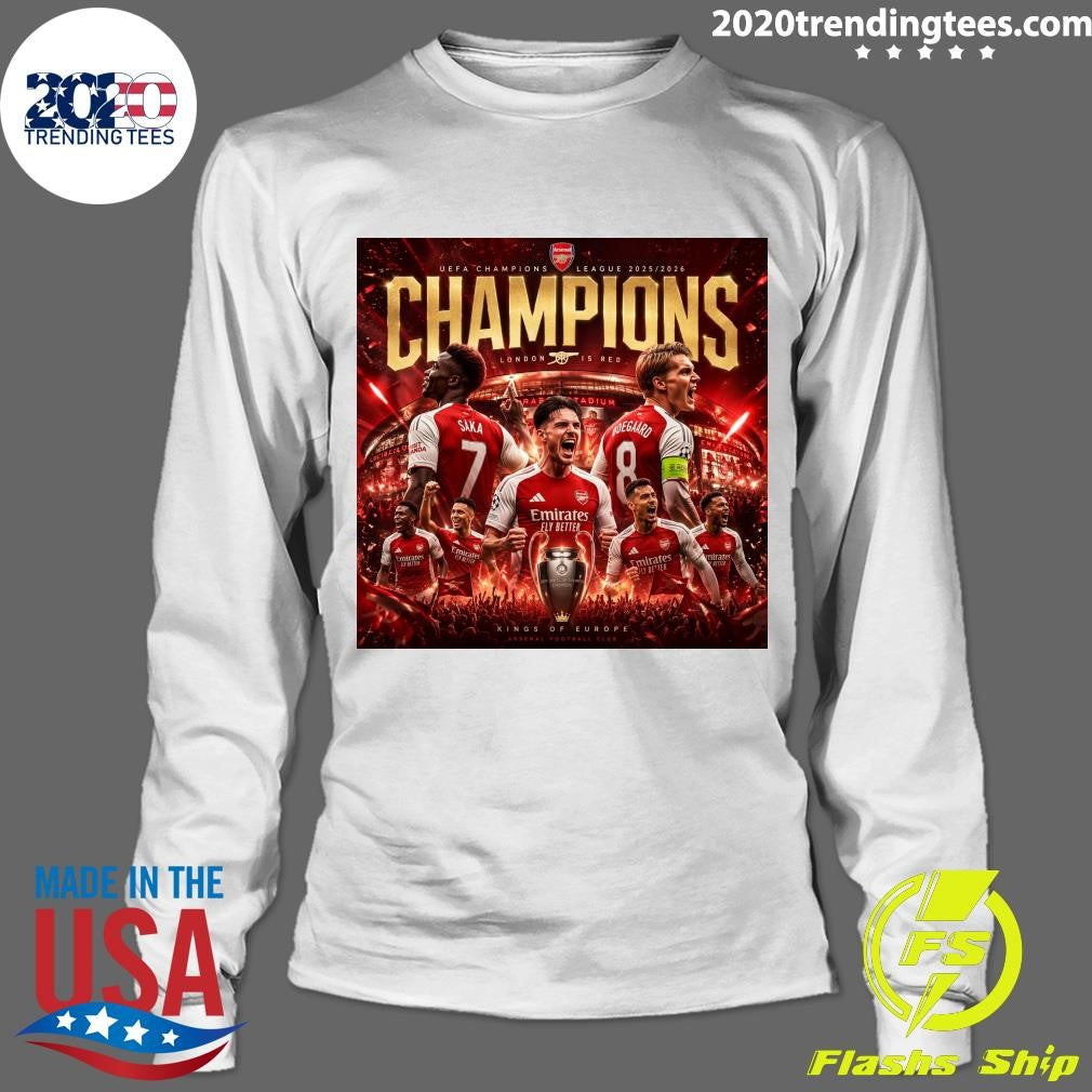 Arsenal F.C. As Champions For The 2025-2026 Season Shirt