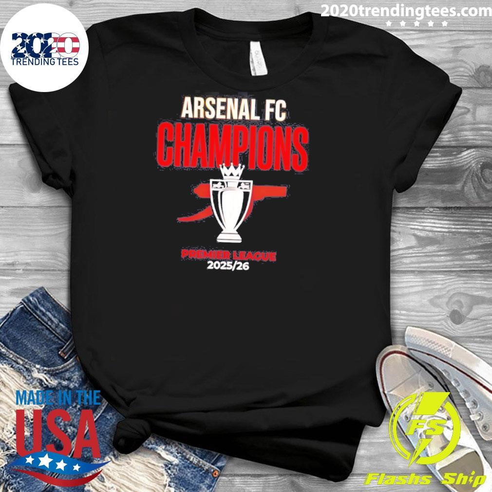 Arsenal FC Champions Premier League 2026 Trophy Shirt