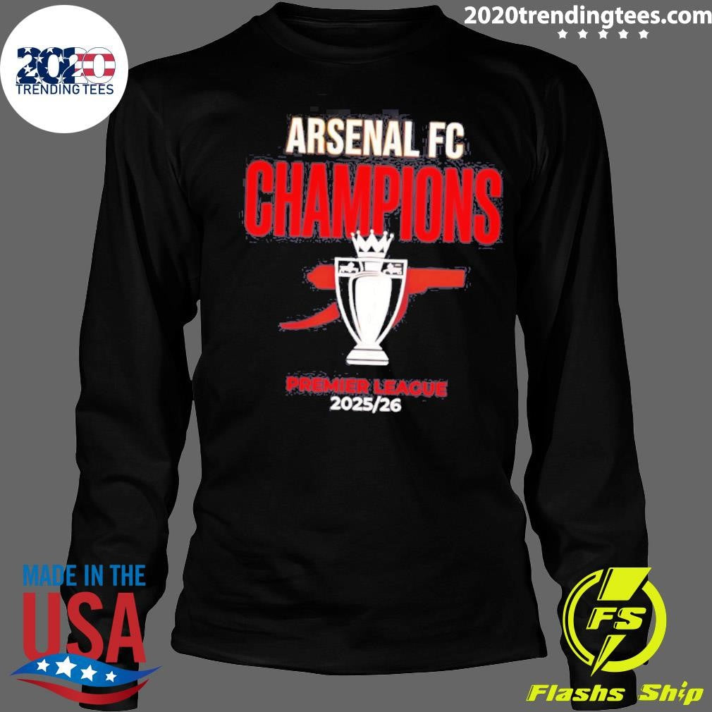 Arsenal FC Champions Premier League 2026 Trophy Shirt