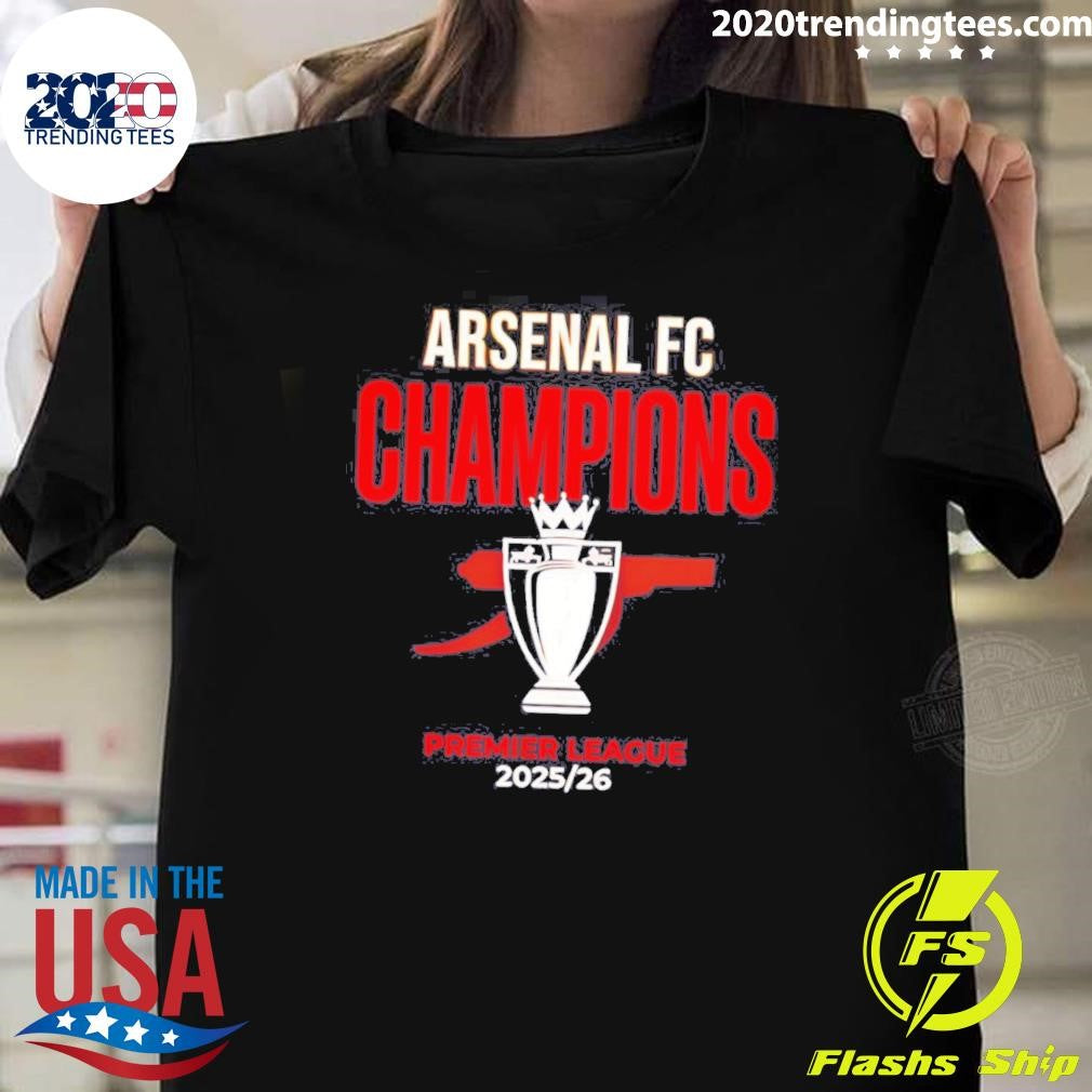 Arsenal FC Champions Premier League 2026 Trophy Shirt