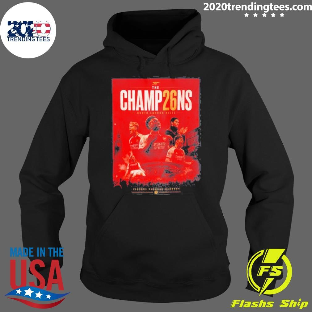 Arsenal Fc The Champ26ns Champions North London Rises Victory Through Harmony Shirt