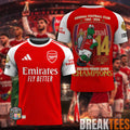Arsenal Gunnersaurus Rex Mascot 2026 EPL Champions Special Jersey
