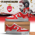 Arsenal Premier League Champions 25-26 Custom Air Force 1 Shoes