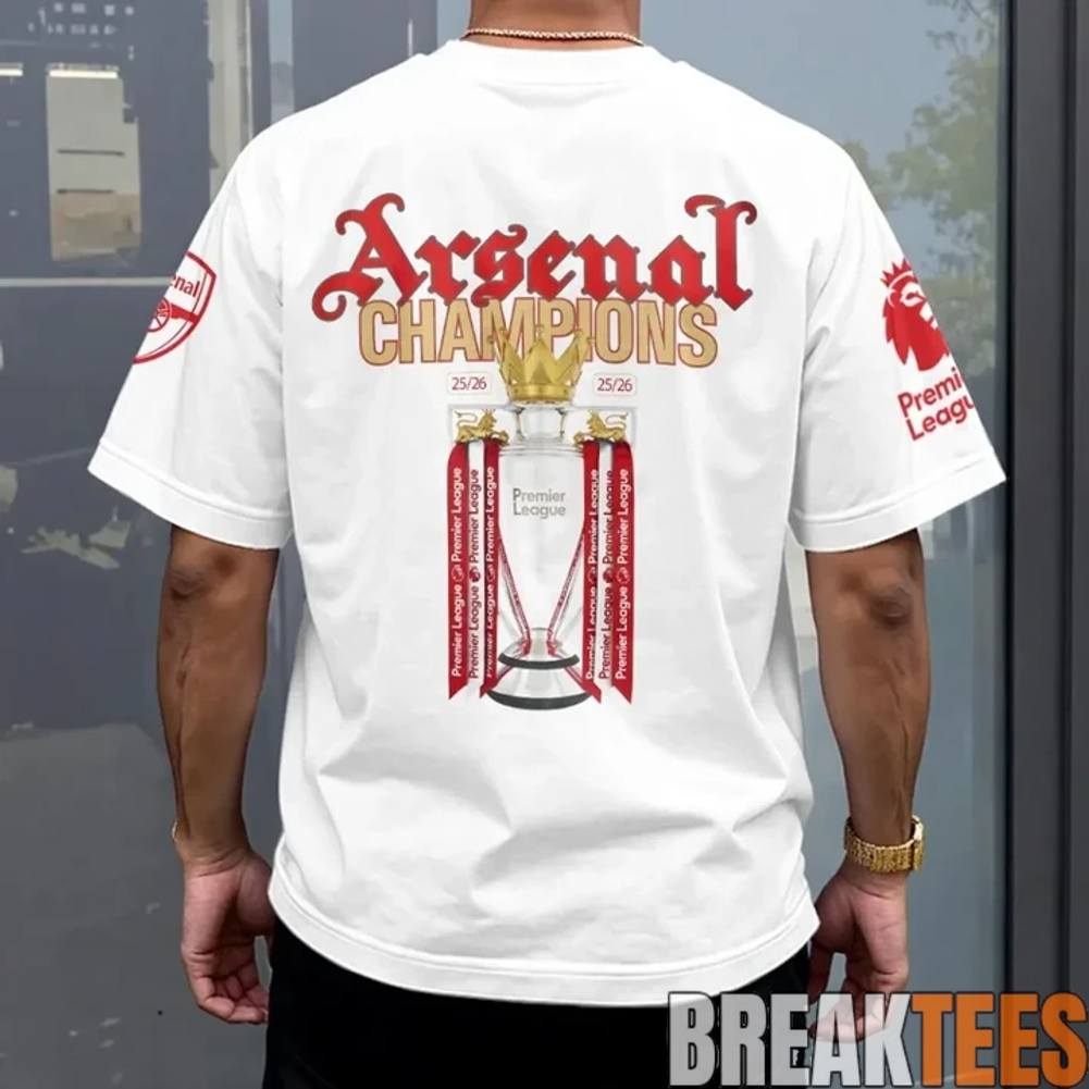 Arsenal Premier League Champions 25-26 Tee