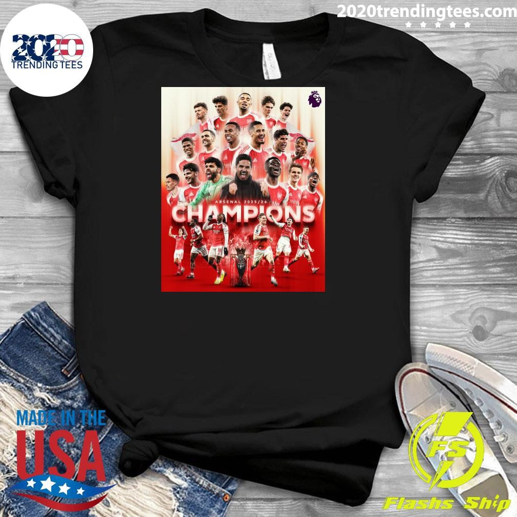 Arsenal Win The Premier League 2025-2026 Champions, Arsenal Win Premier League After 22-year Wait Shirt