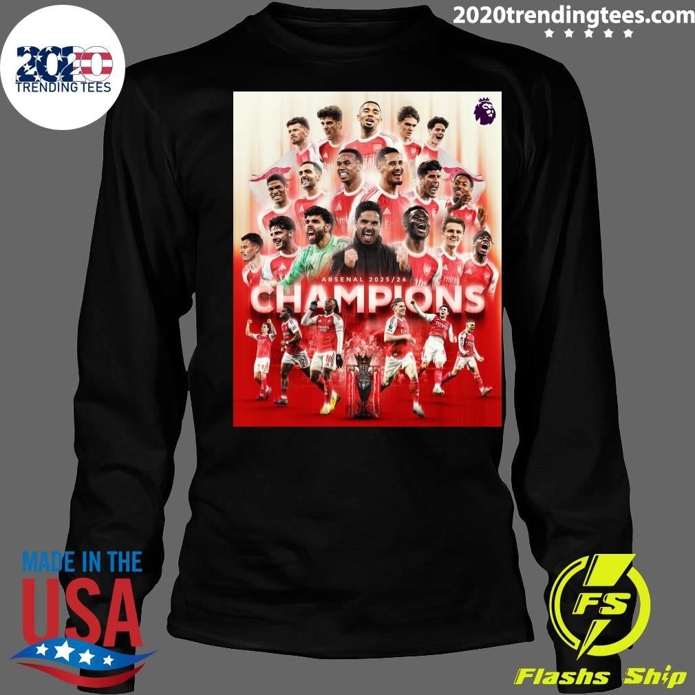 Arsenal Win The Premier League 2025-2026 Champions, Arsenal Win Premier League After 22-year Wait Shirt