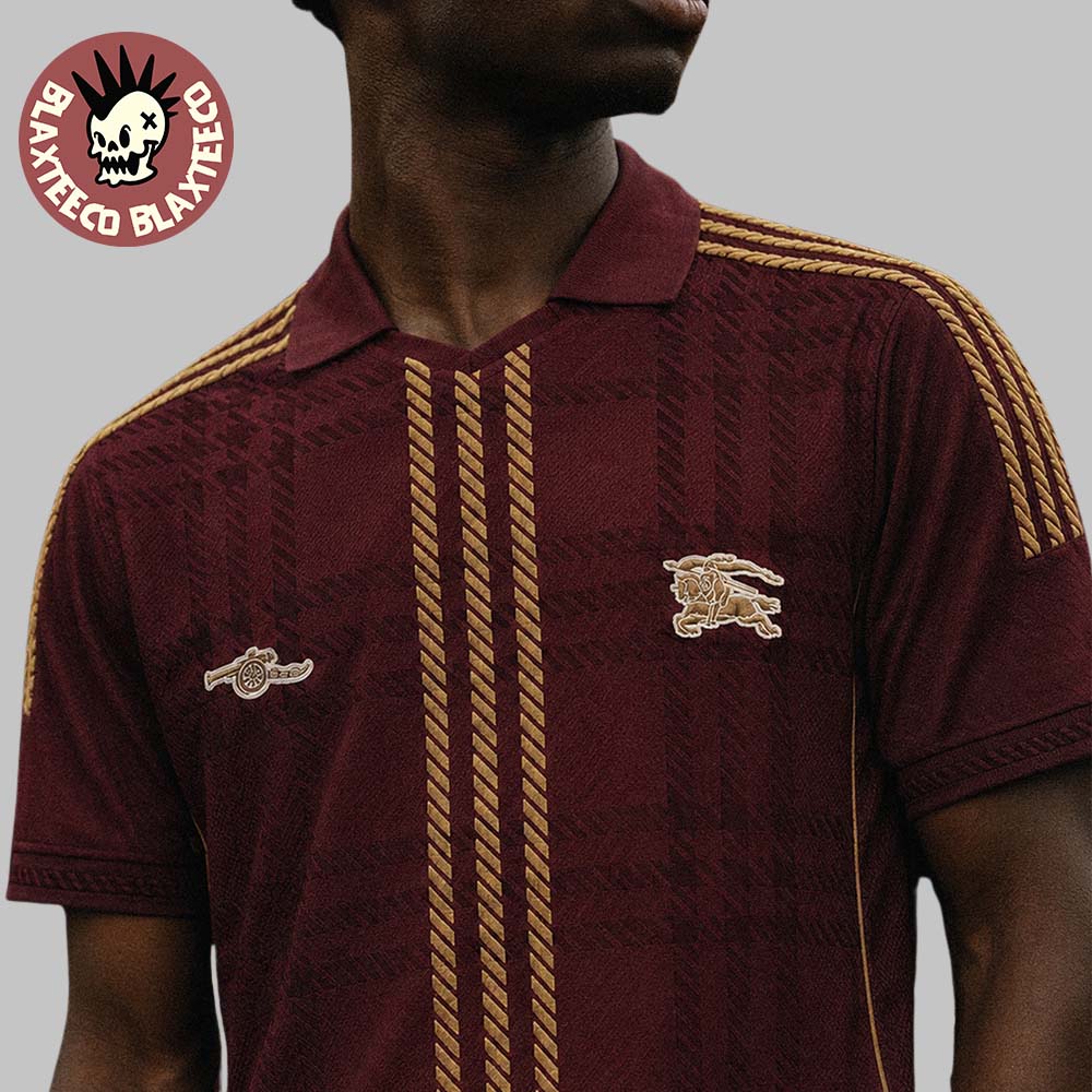 Arsenal X Burberry X Adidas British Heritage Design By Aki Polo Shirt