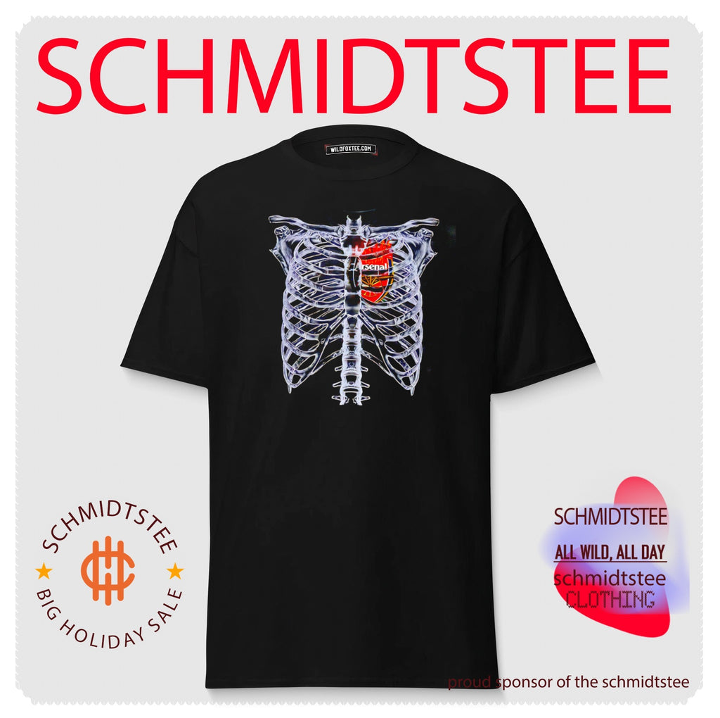 Arsenal logo heart on fire shirt