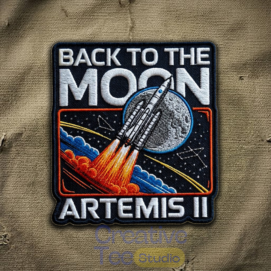 Artemis II Back to the Moon Iron-On Patch