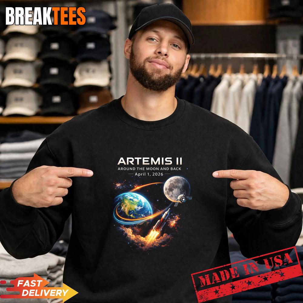 Artemis II Rocket Space Launch Back to The Moon Mission 2026 Shirt