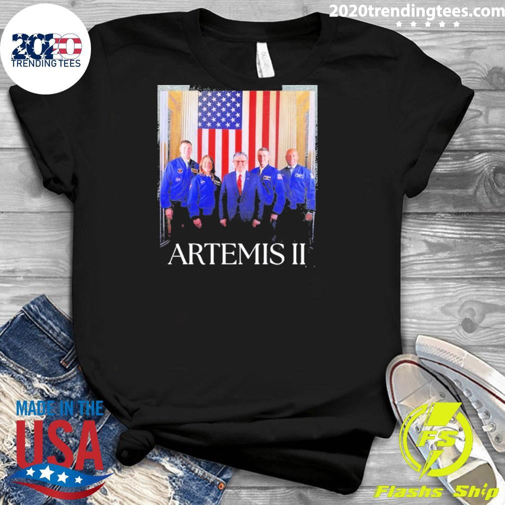 Artemis Ii Team Photo Shirt