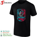 Artificially intelligent naturally tired cyborg hand energy drink graphic shirt