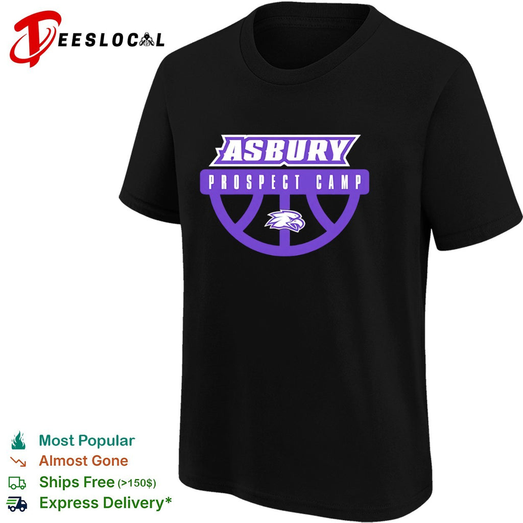Asbury Prospect Camp basketball eagle mascot logo shirt