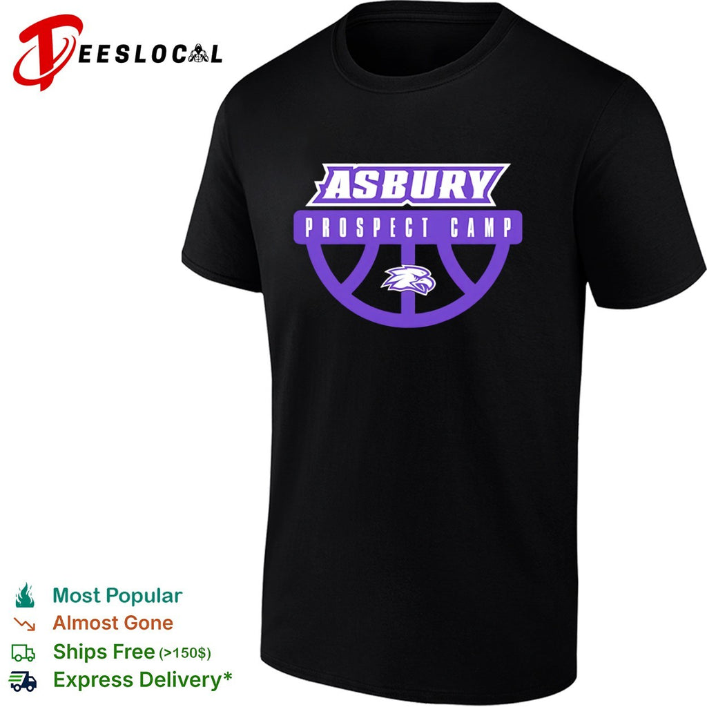 Asbury Prospect Camp basketball eagle mascot logo shirt