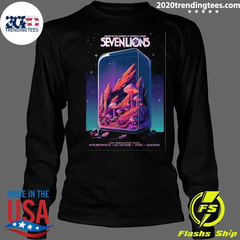 Asleep In The Garden Of Infernal Stars Seven Lions May 22 2026 Red Rocks Amphitheatre Event Shirt