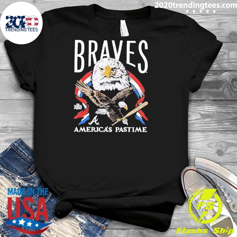 Atlanta Braves America’s Pastime 250th Celebration Bald Eagle Shirt