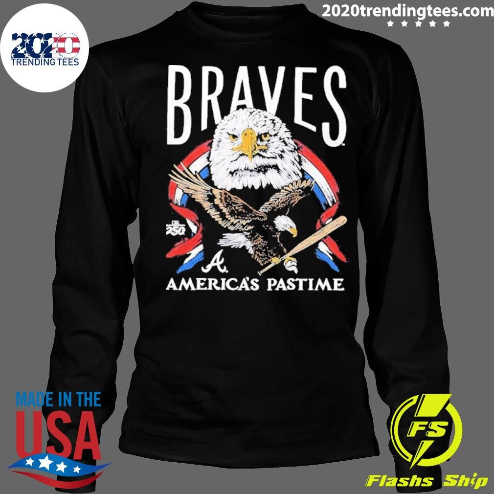 Atlanta Braves America’s Pastime 250th Celebration Bald Eagle Shirt