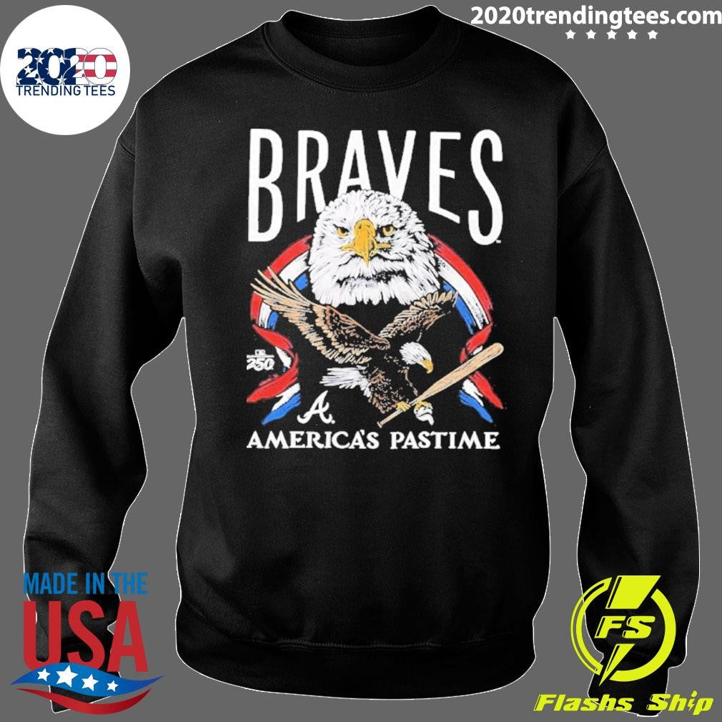 Atlanta Braves America’s Pastime 250th Celebration Bald Eagle Shirt