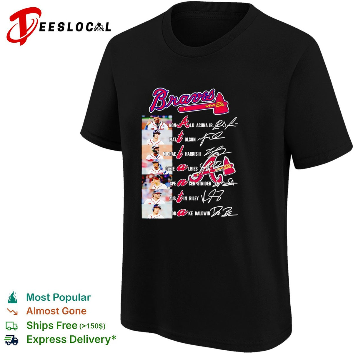 Atlanta Braves Ronald Acuna Jr Matt Olson Michael Harris II Ozzie Albies Spencer Strider Austin Riley shirt