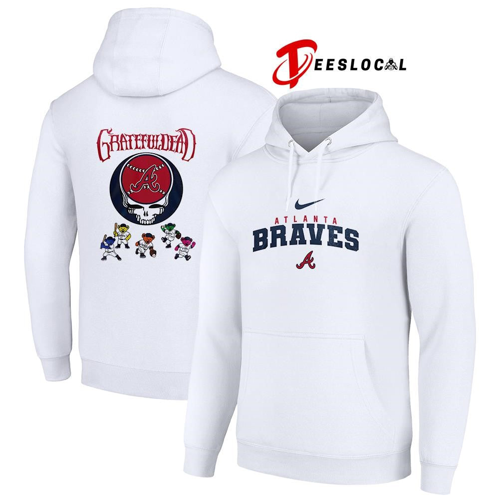 Atlanta Braves x Grateful Dead bear mascot shirt