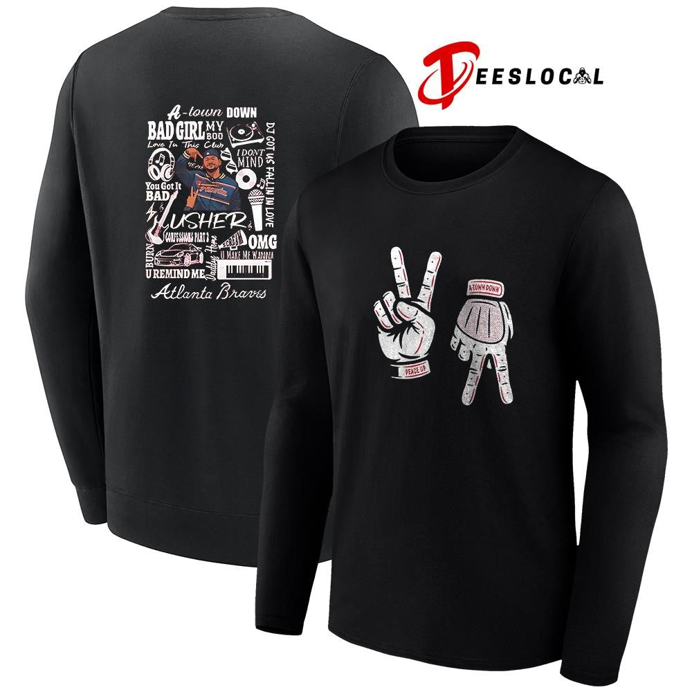 Atlanta Braves x Usher a town down peace up shirt