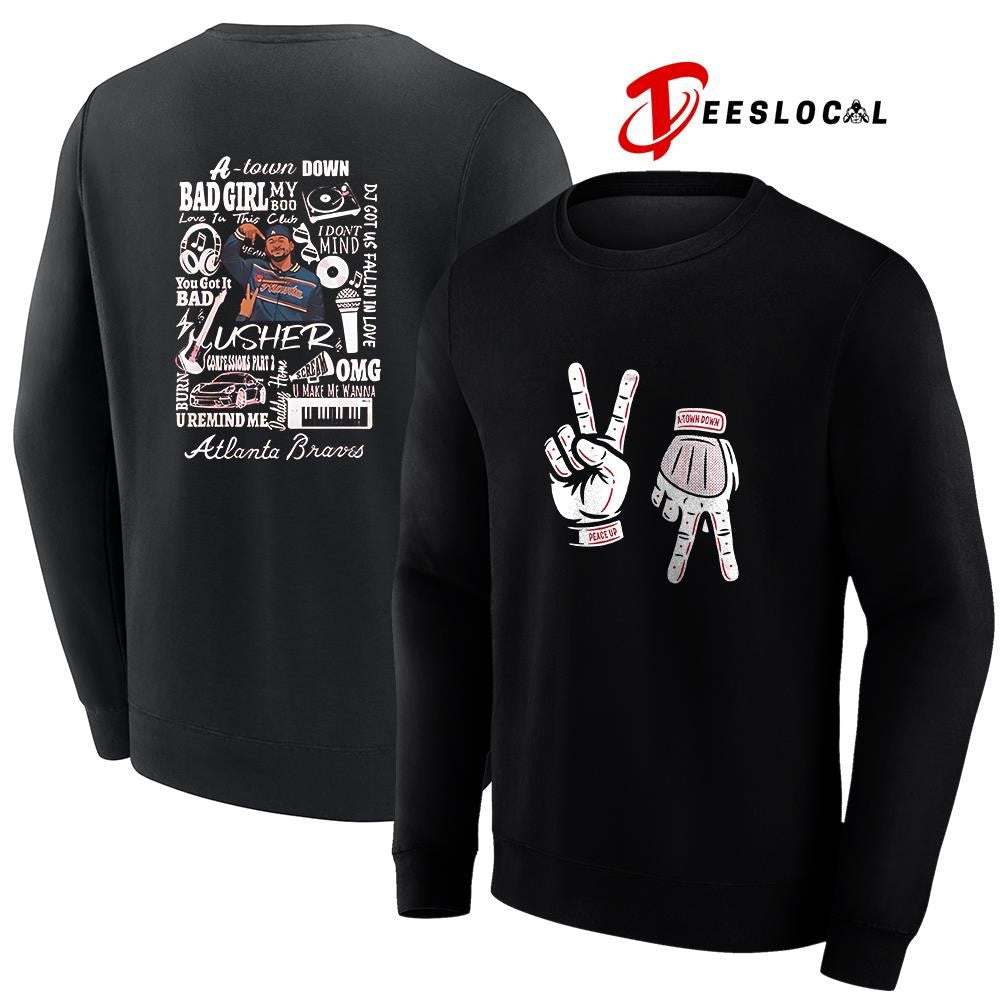 Atlanta Braves x Usher a town down peace up shirt