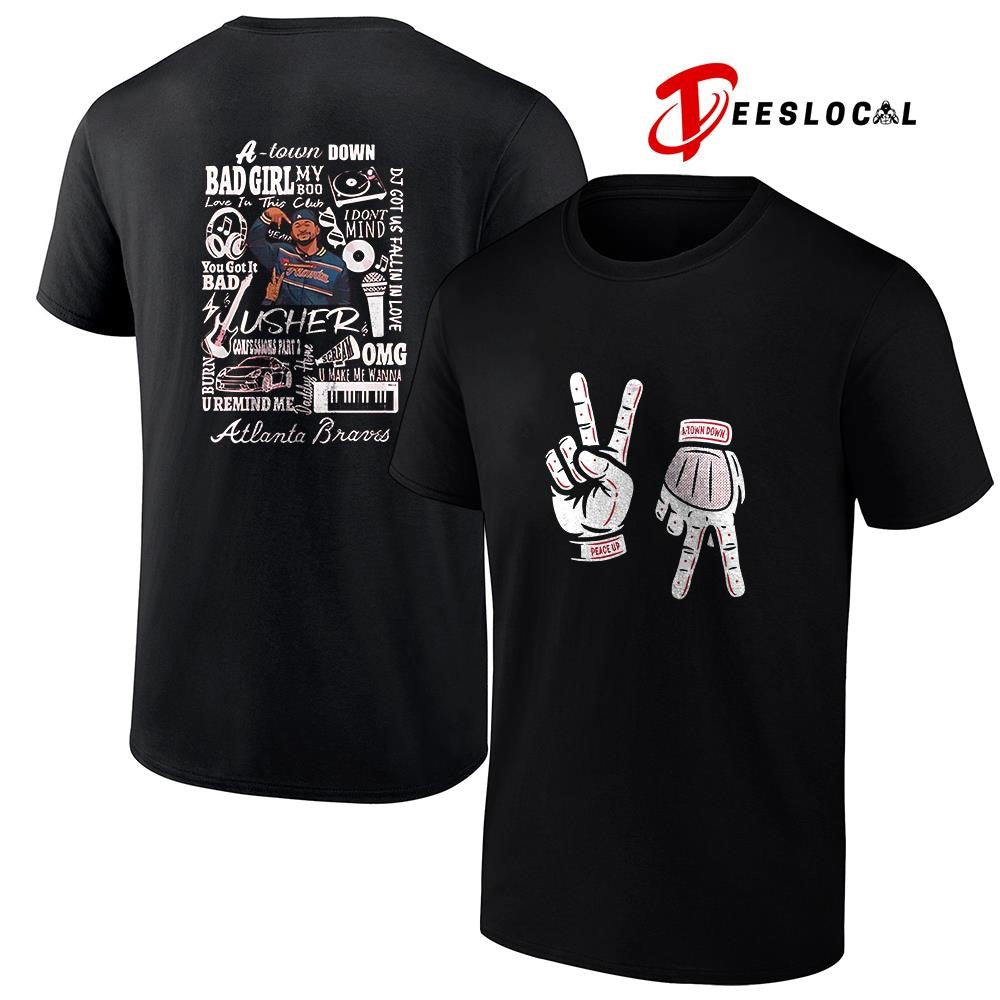 Atlanta Braves x Usher a town down peace up shirt