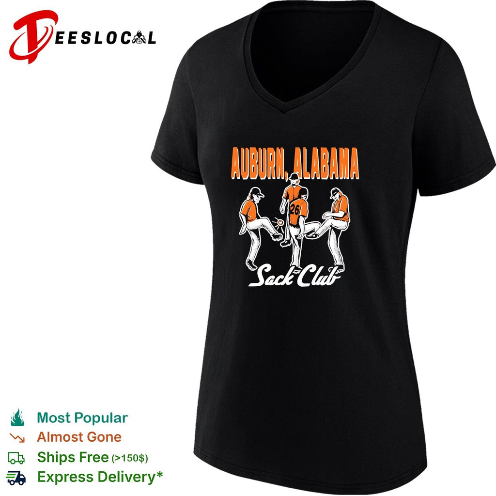Auburn Alabama Sack Club 26 Auburn University Tigers Football Parody Sports shirt