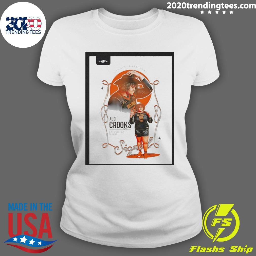Audi Crooks Signal Oklahoma State Cowgirls Basketball Shirt