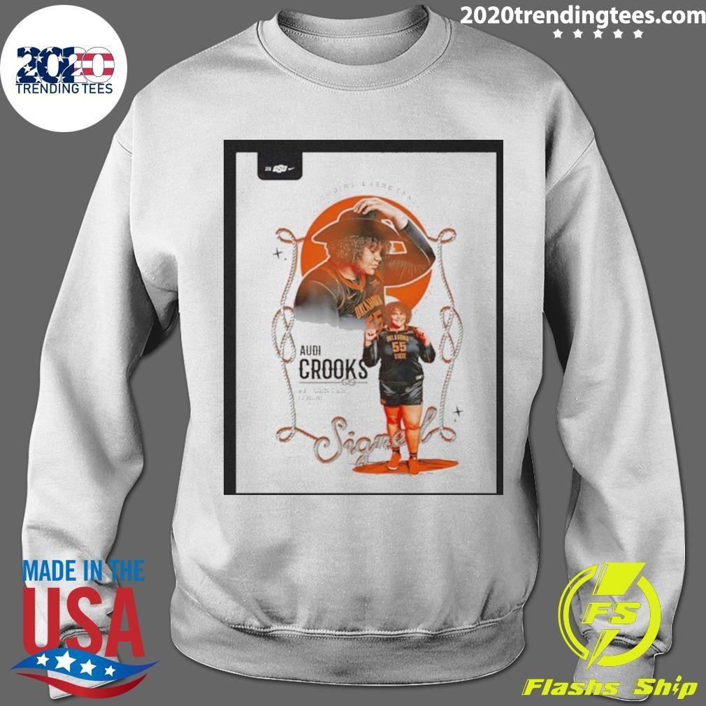 Audi Crooks Signal Oklahoma State Cowgirls Basketball Shirt