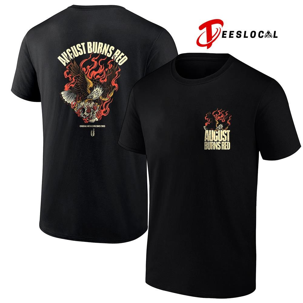 August Burns Red fire eagle graphic shirt