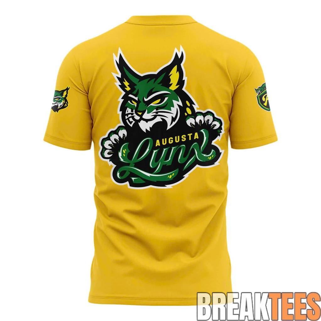Augusta Lynx Yellow Green Stroke Tee