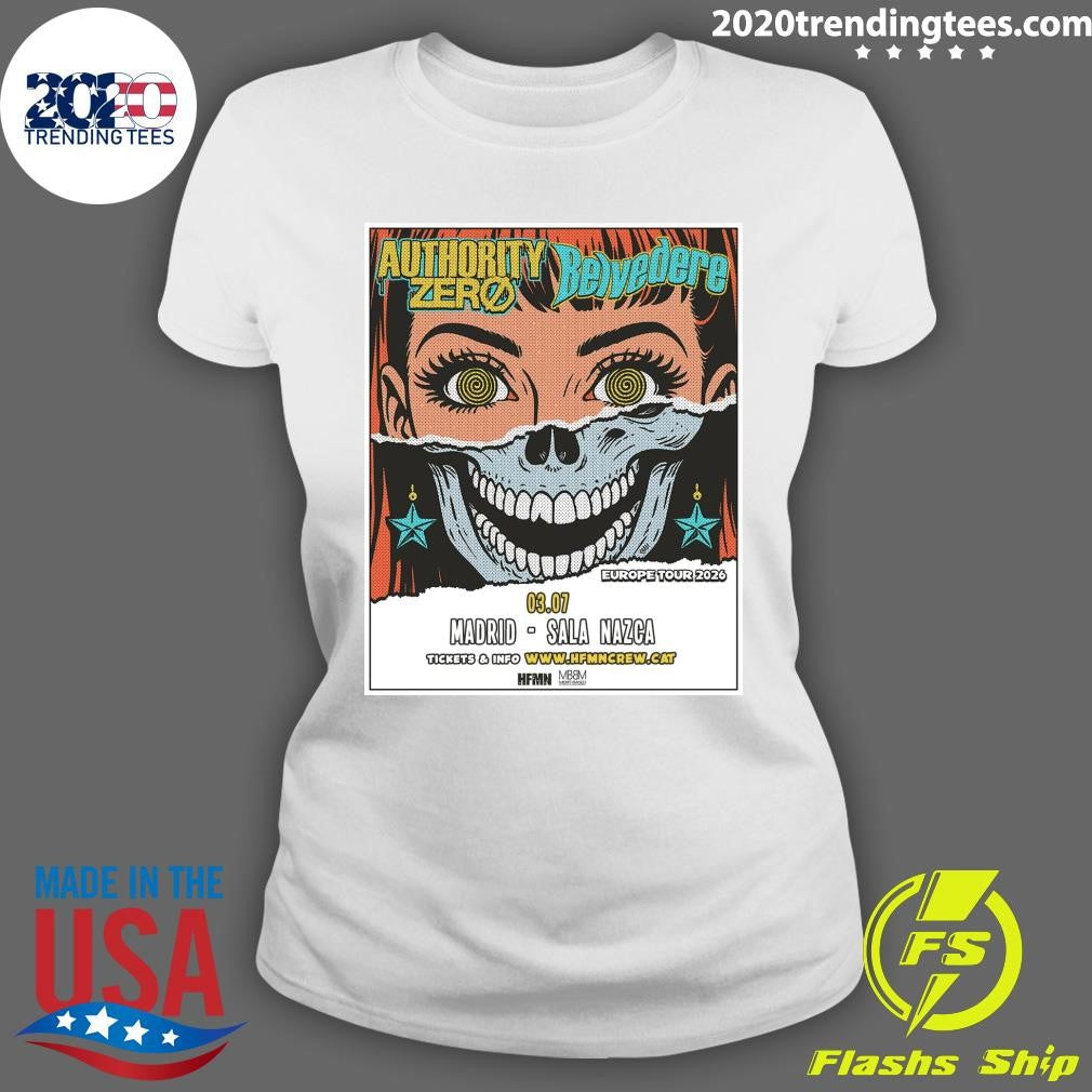 Authority Zero And Belvedere Europe 2026 Shows Shirt