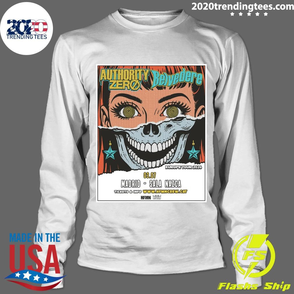 Authority Zero And Belvedere Europe 2026 Shows Shirt