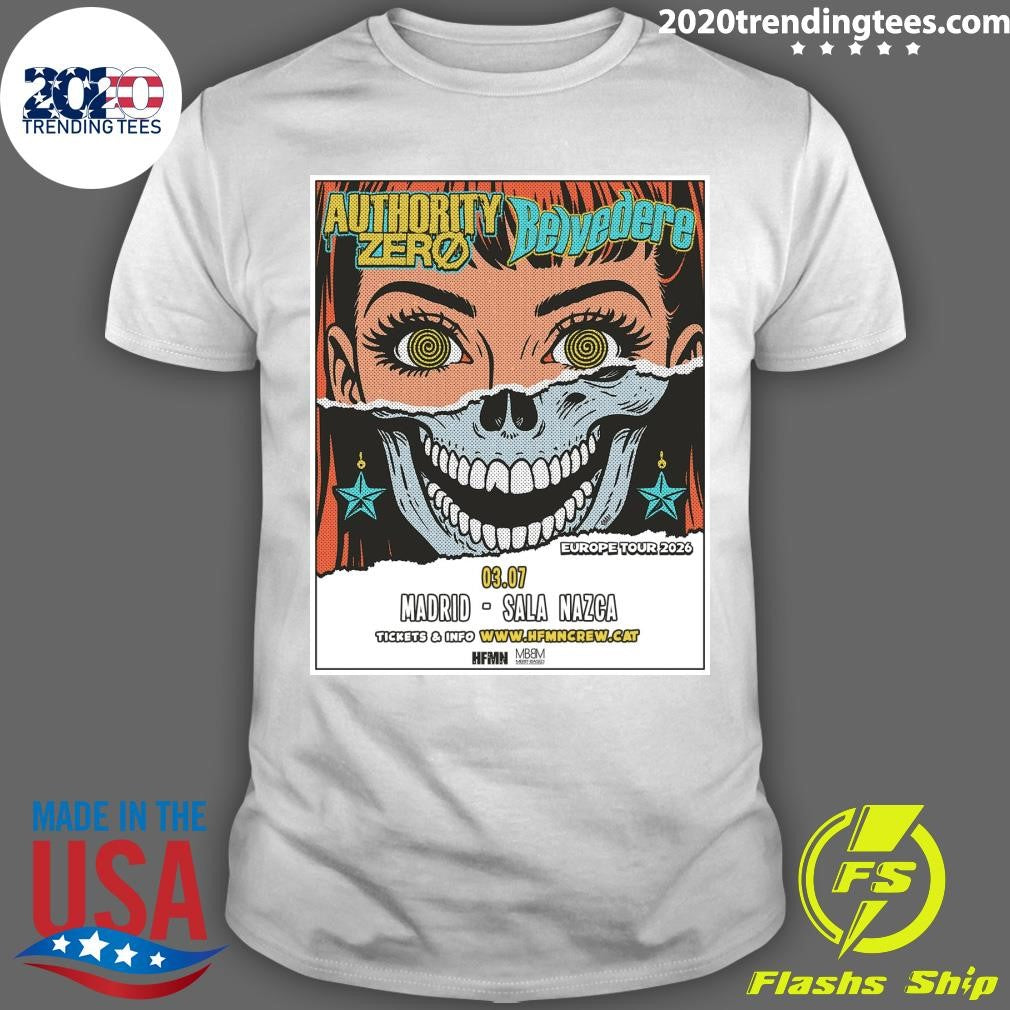Authority Zero And Belvedere Europe 2026 Shows Shirt