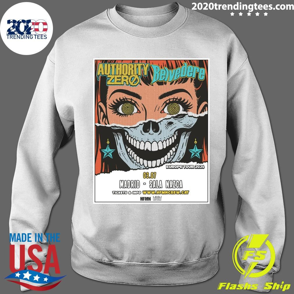 Authority Zero And Belvedere Europe 2026 Shows Shirt