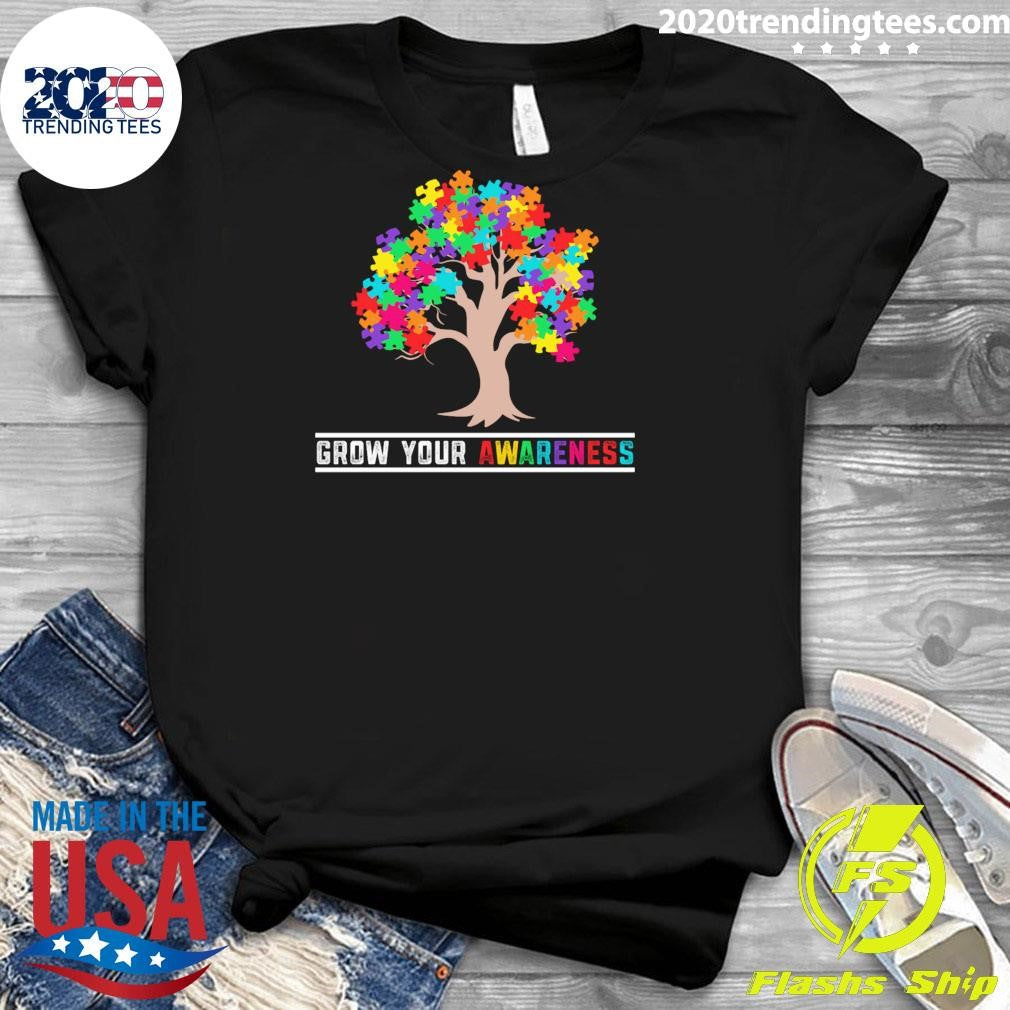 Autism Awareness Day Month Grow Your Awareness Baseball Shirt