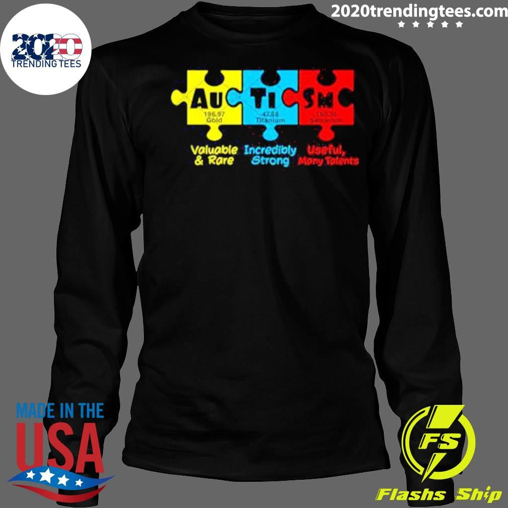 Autism Awareness Valuable and Rare Incredibly Strong User Many Talents 2026 Shirt